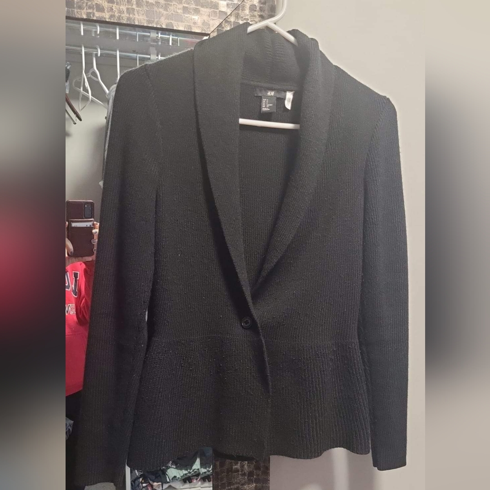 Knit blazer